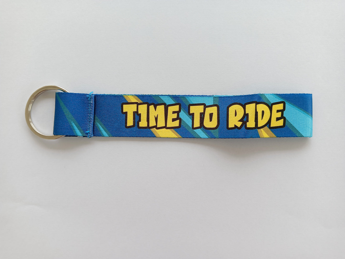Time to Ride Keychain