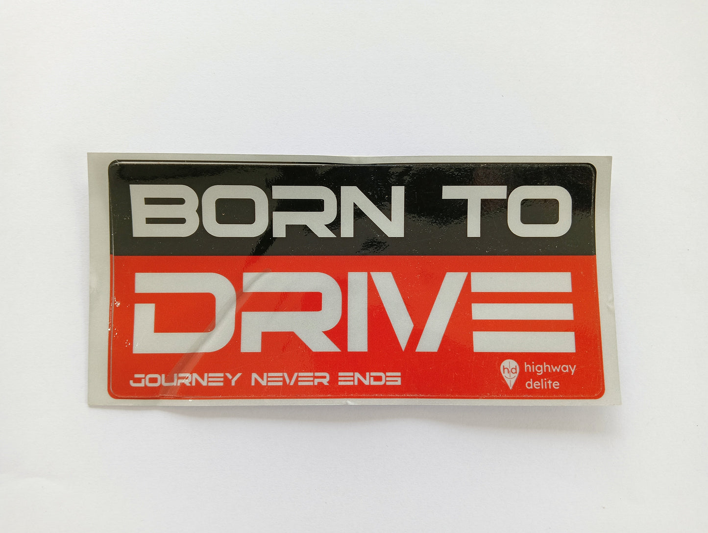 Born To Drive Red Reflective Car Sticker