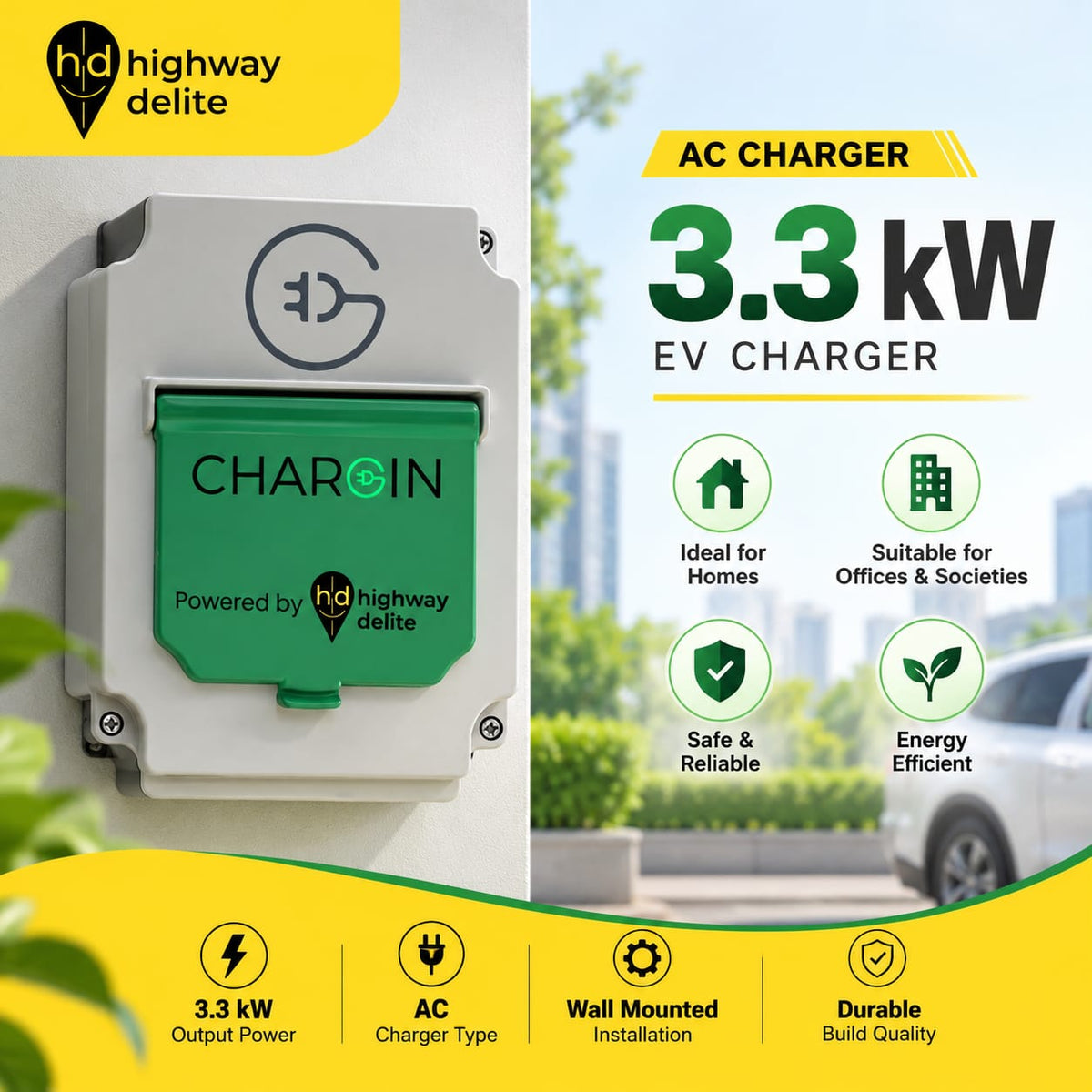 Highway Delite 3.3 kW AC EV Charger