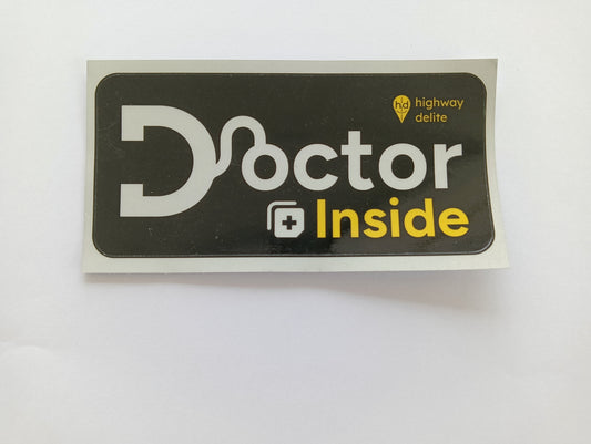 Doctor Inside Car Sticker