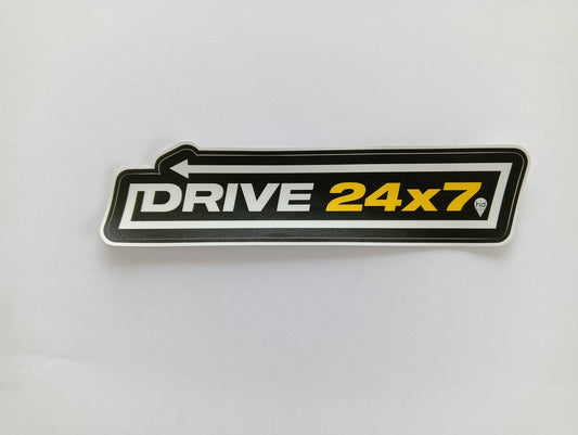 Drive 24X7 Non-Reflective Car Sticker