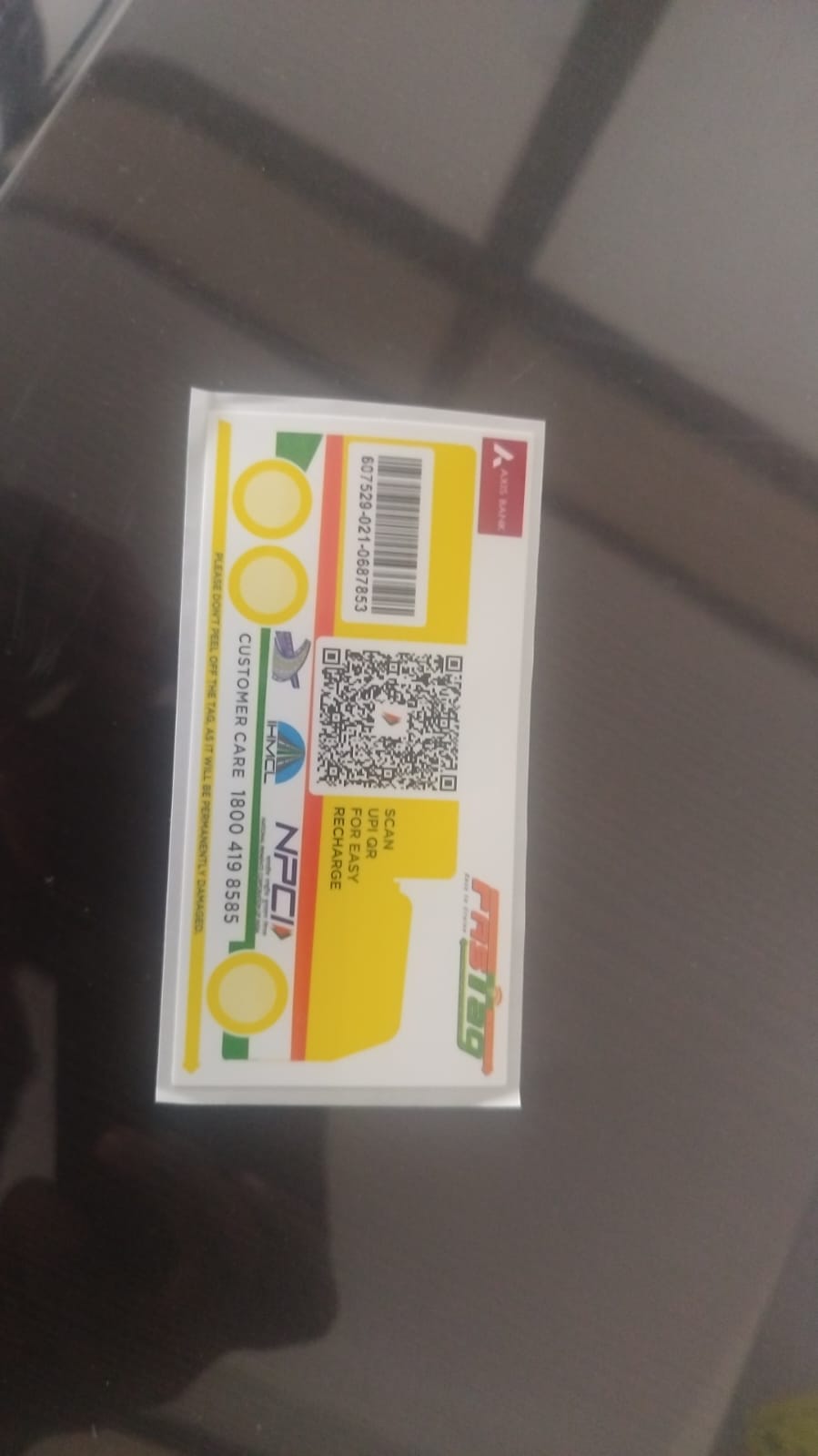 Axis bank V6 tag